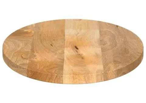 Blat de masă oval, 80x40x3,8 cm, lemn masiv de mango - 4/5