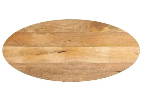 Blat de masă oval, 140x50x3,8 cm, lemn masiv de mango - 1/5