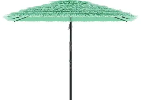 Umbrelă soare de grădină cu stâlp din oțel verde 246x246x230 cm - 3/5