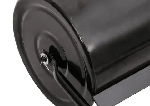 Tăvălug gazon de grădină, cleme de aerisire, negru, 63 L, fier - 5/5