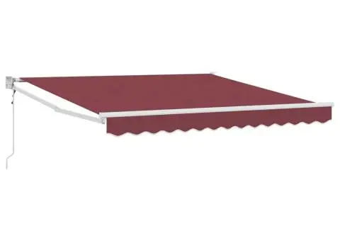 Copertina retractabilă automat, vișiniu, 300x250 cm - 2/5