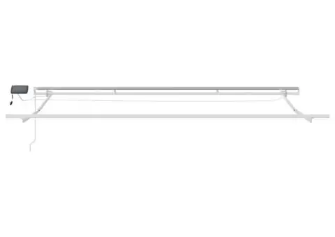 Copertină retractabilă manual cu LED, maro, 500x300 cm - 5/5