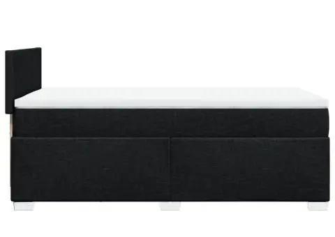 Pat box spring cu saltea, negru, 90x200 cm, textil - 5/5