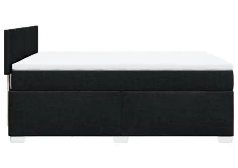 Pat box spring cu saltea, negru, 140x200 cm, textil - 5/5