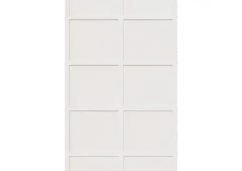 Ușă de hambar, alb, 100x208 cm, lemn masiv de pin - 4/5