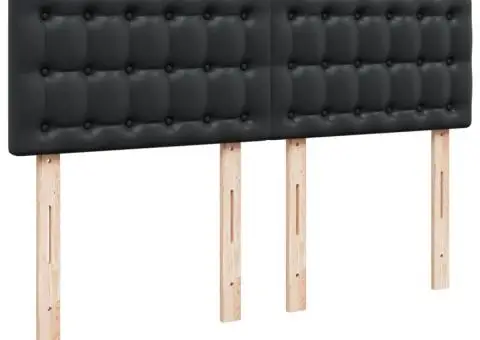 Pat box spring cu saltea, negru, 140x200 cm, piele ecologică - 5/5