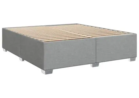 Pat continental, gri deschis, 180x200 cm, material textil - 5/5