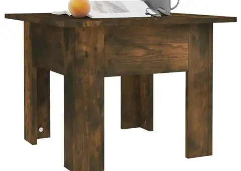 Măsuță de cafea, stejar fumuriu, 55x55x42 cm, lemn prelucrat - 4/5