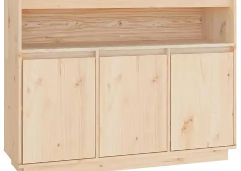 Servantă, 104,5x34x80 cm, lemn masiv de pin - 2/5