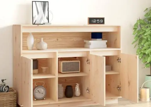 Servantă, 104,5x34x80 cm, lemn masiv de pin - 3/5