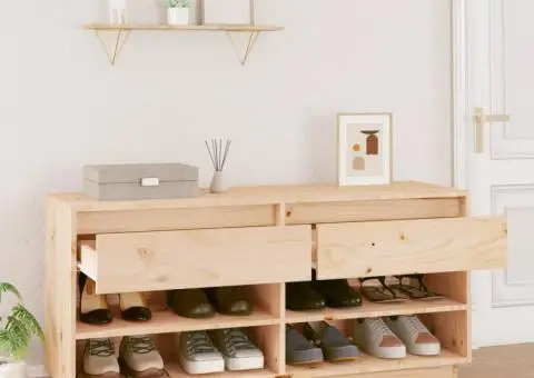 Pantofar, 110x34x52 cm, lemn masiv de pin - 3/5