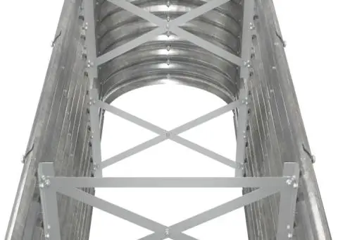 Strat înălțat grădină 332x40x68 cm oțel vopsit electrostatic - 5/5