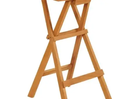 Set mobilier de bar pliabil, 5 piese, lemn masiv de tec - 4/5