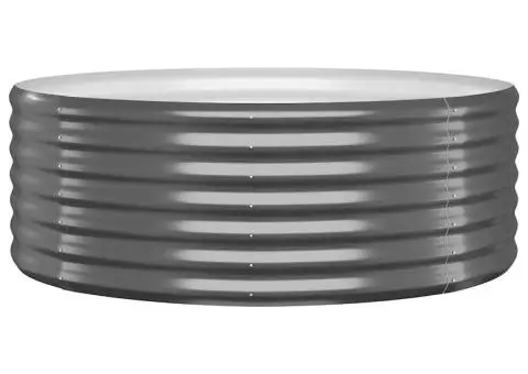 Jardinieră, antracit, 100x100x36 cm, oțel vopsit electrostatic - 2/4