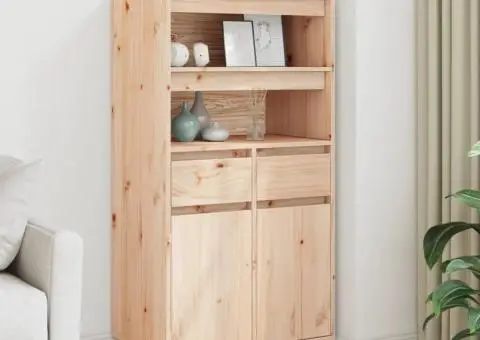 Dulap înalt, 60x40x116,5 cm, lemn masiv de pin - 1/5