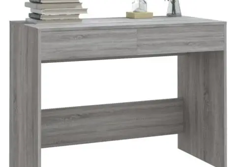 Birou, gri sonoma, 101 x 50 x 76,5 cm, PAL - 4/5