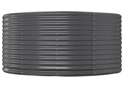 Jardinieră, antracit, 140x140x68 cm, oțel vopsit electrostatic - 3/4