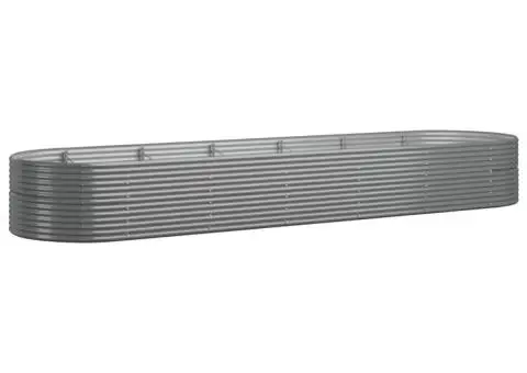 Jardinieră grădină gri 510x140x68 cm oțel vopsit electrostatic - 2/5