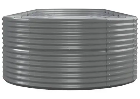 Jardinieră grădină gri 510x140x68 cm oțel vopsit electrostatic - 4/5