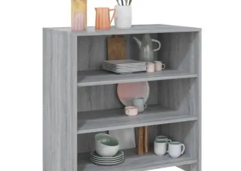 Servantă, stejar gri sonoma, 70x40,5x75 cm, PAL - 4/5