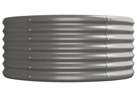 Strat înălțat grădină gri 620x80x36cm oțel vopsit electrostatic - 4/5