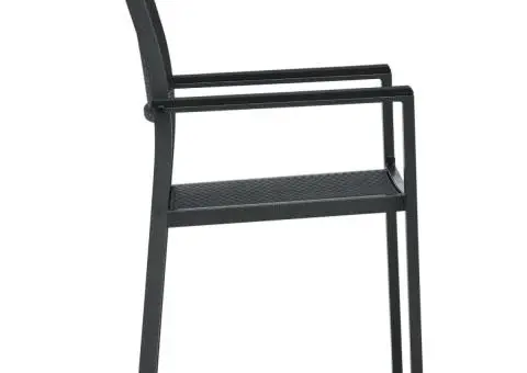 Set mobilier de grădină, 9 piese, negru - 5/5