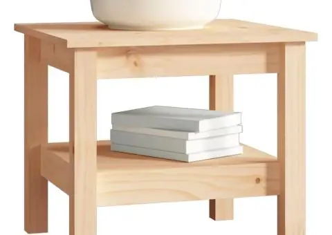 Măsuță de cafea, 45x45x40 cm, lemn masiv de pin - 5/5