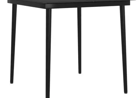 Set mobilier de grădină cu perne, 3 piese, negru - 5/5
