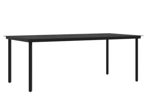 Set mobilier de grădină cu perne, 9 piese, negru - 5/5