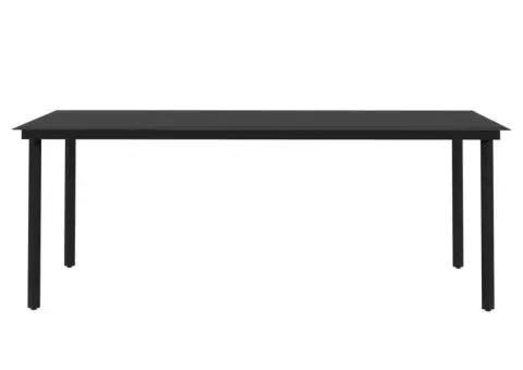 Set mobilier de grădină cu perne, 7 piese, poliratan și sticlă - 5/5