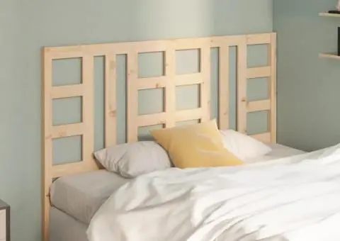 Tăblie de pat, 156x4x100 cm, lemn masiv de pin - 3/5