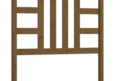 Tăblie de pat, maro miere, 81x4x100 cm, lemn masiv de pin - 2/5