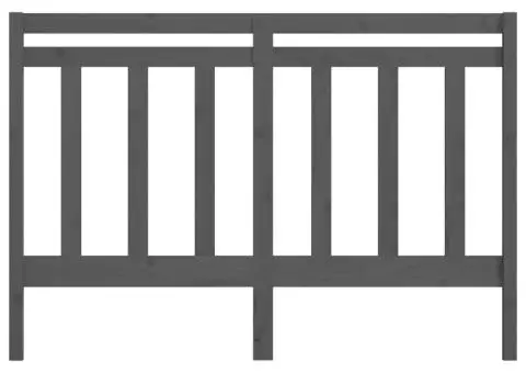Tăblie de pat, gri, 156x4x100 cm, lemn masiv de pin - 4/5