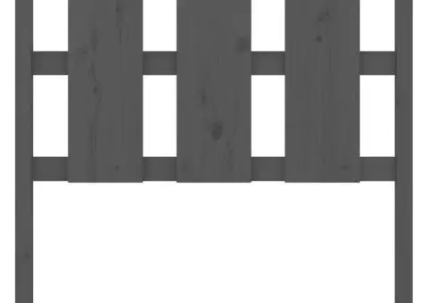 Tăblie de pat, gri, 105,5x4x100 cm, lemn masiv de pin - 4/5