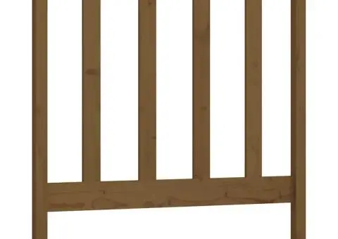 Tăblie de pat, maro miere, 106x4x100 cm, lemn masiv de pin - 2/5