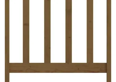 Tăblie de pat, maro miere, 106x4x100 cm, lemn masiv de pin - 4/5