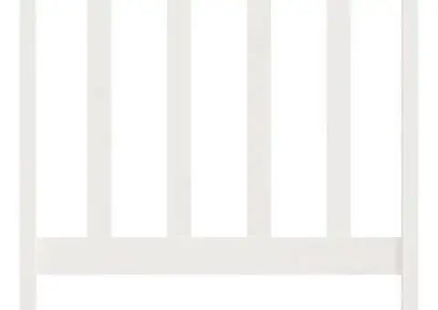 Tăblie de pat, alb, 96x4x100 cm, lemn masiv de pin - 4/5