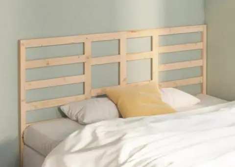 Tăblie de pat, 186x4x104 cm, lemn masiv de pin - 1/5