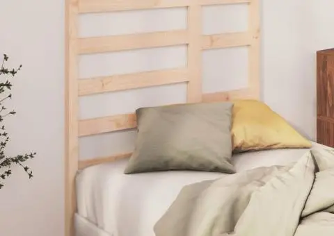 Tăblie de pat, 81x4x104 cm, lemn masiv de pin - 1/5