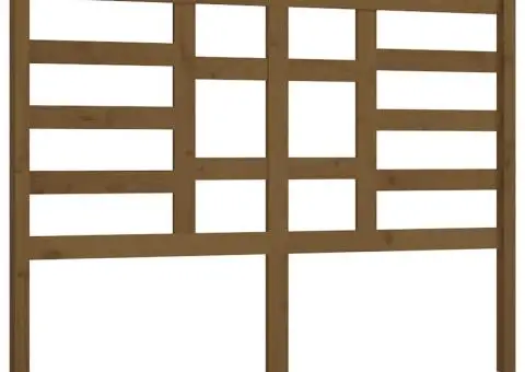 Tăblie de pat, maro miere, 146x4x104 cm, lemn masiv de pin - 2/5