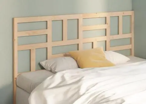 Tăblie de pat, 186x4x104 cm, lemn masiv de pin - 1/5