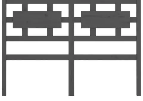 Tăblie de pat, gri, 165,5x4x100 cm, lemn masiv de pin - 4/5