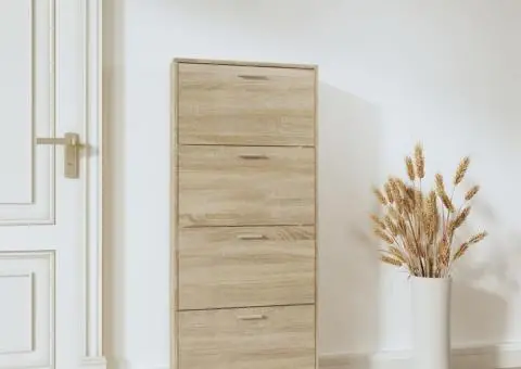 Pantofar, stejar, 59x17x150 cm, lemn prelucrat - 3/5