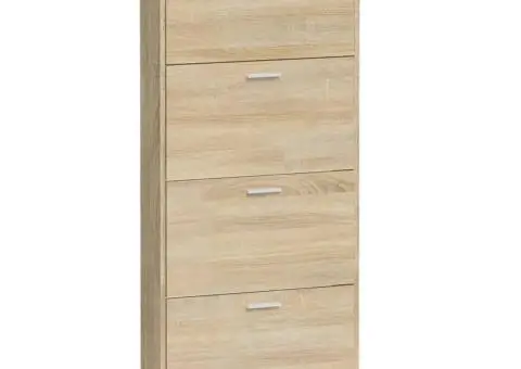 Pantofar, stejar, 59x17x150 cm, lemn prelucrat - 5/5