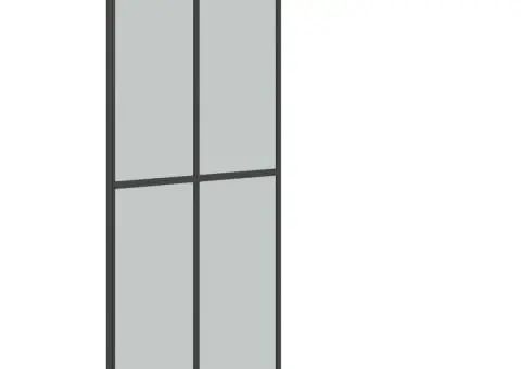 Paravan duș walk-in, 90x195 cm, sticlă securizată închisă - 5/5