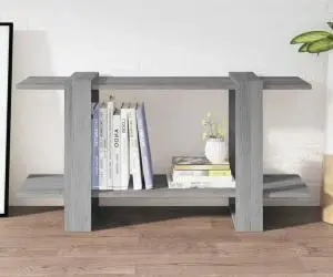 vidaXL Bibliotecă, gri sonoma, 100x30x51 cm, lemn compozit