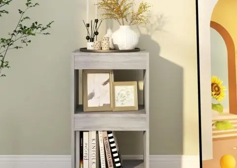 Bibliotecă/Separator cameră, gri sonoma, 40x30x72 cm - 5/5