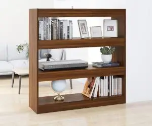vidaXL Bibliotecă/Separator cameră, stejar maro, 100x30x103 cm