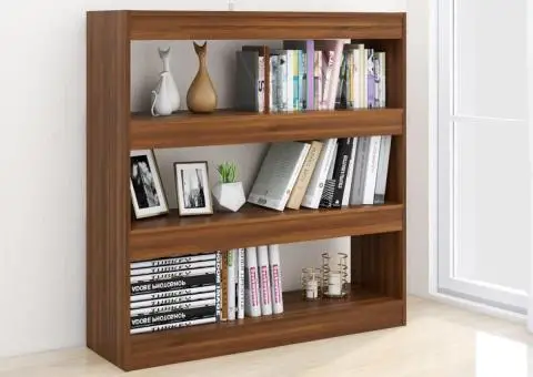 Bibliotecă/Separator cameră, stejar maro, 100x30x103 cm - 5/5
