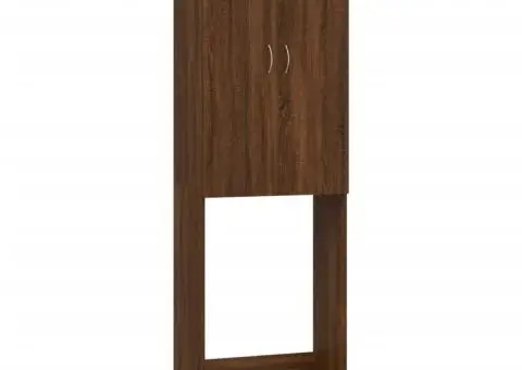 Dulap mașină de spălat, stejar maro, 64x25,5x190 cm - 2/5